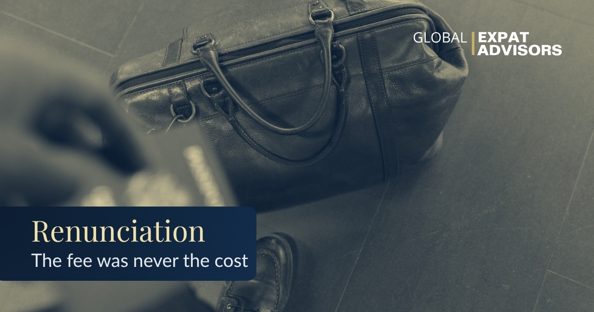 Renunciation - The fee was never the cost