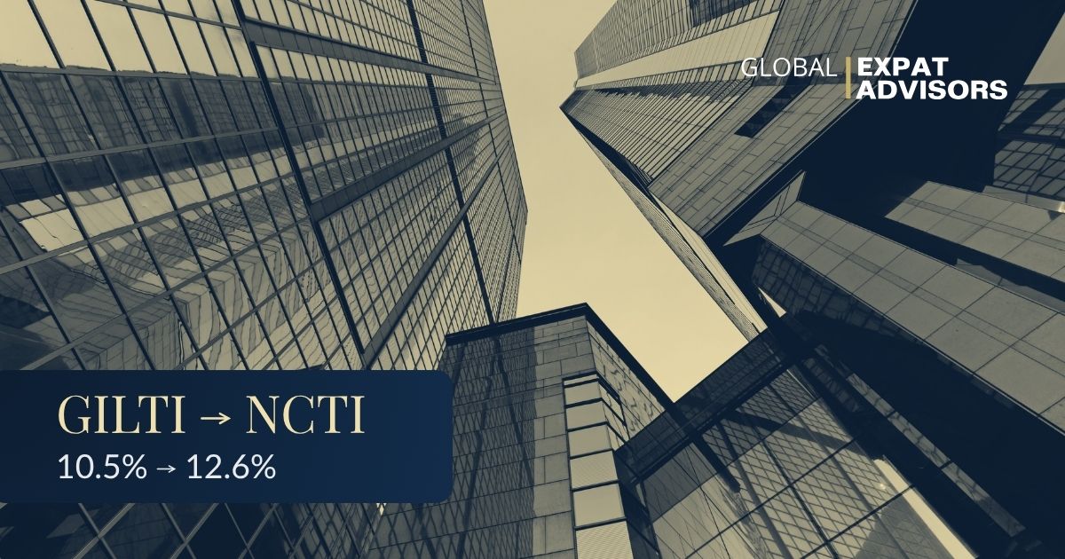 GILTI to NCTI, 10.5% to 12.6%.